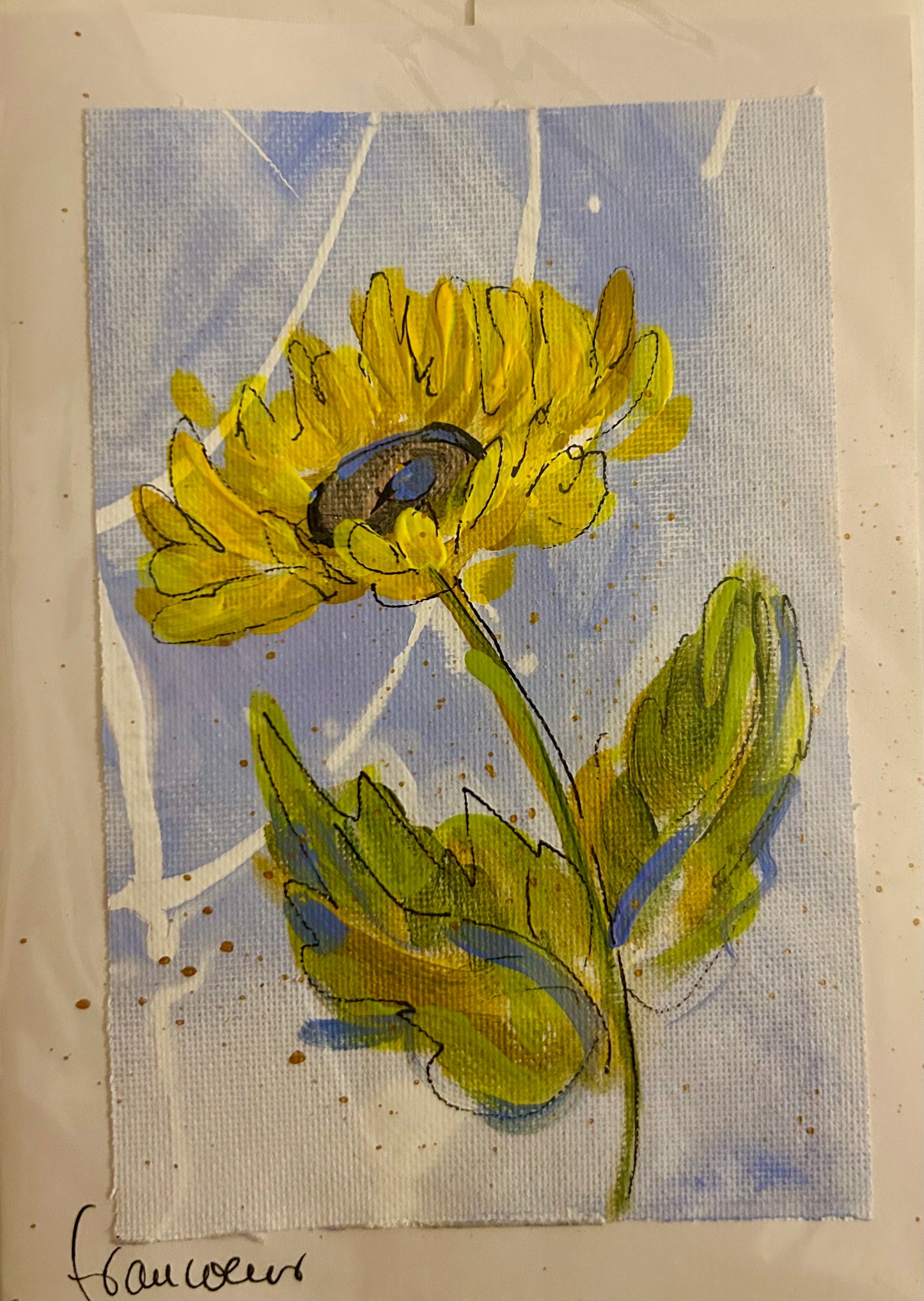 Cartes de vœux- Fleurs tournesol