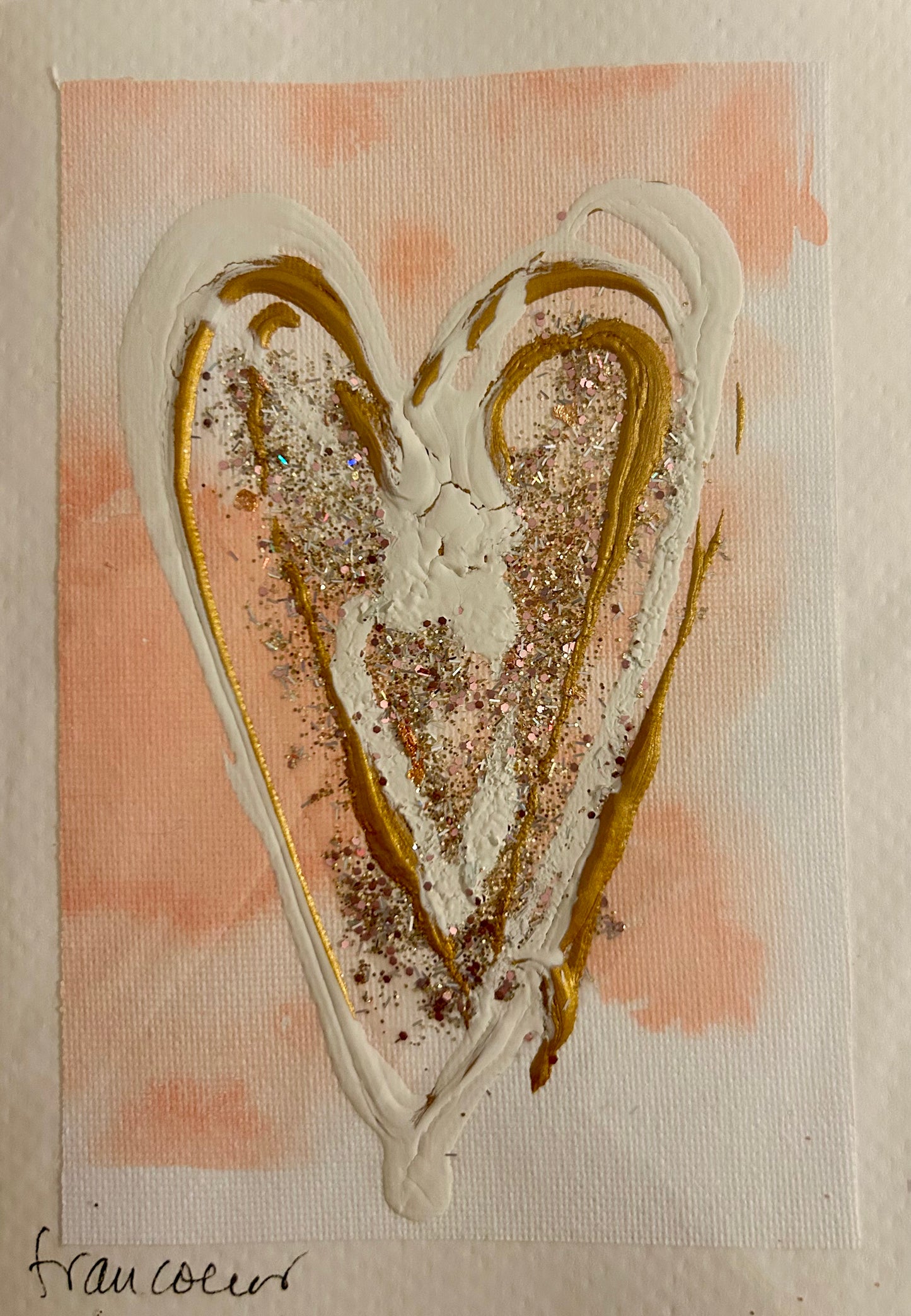 Cartes de vœux rose doux