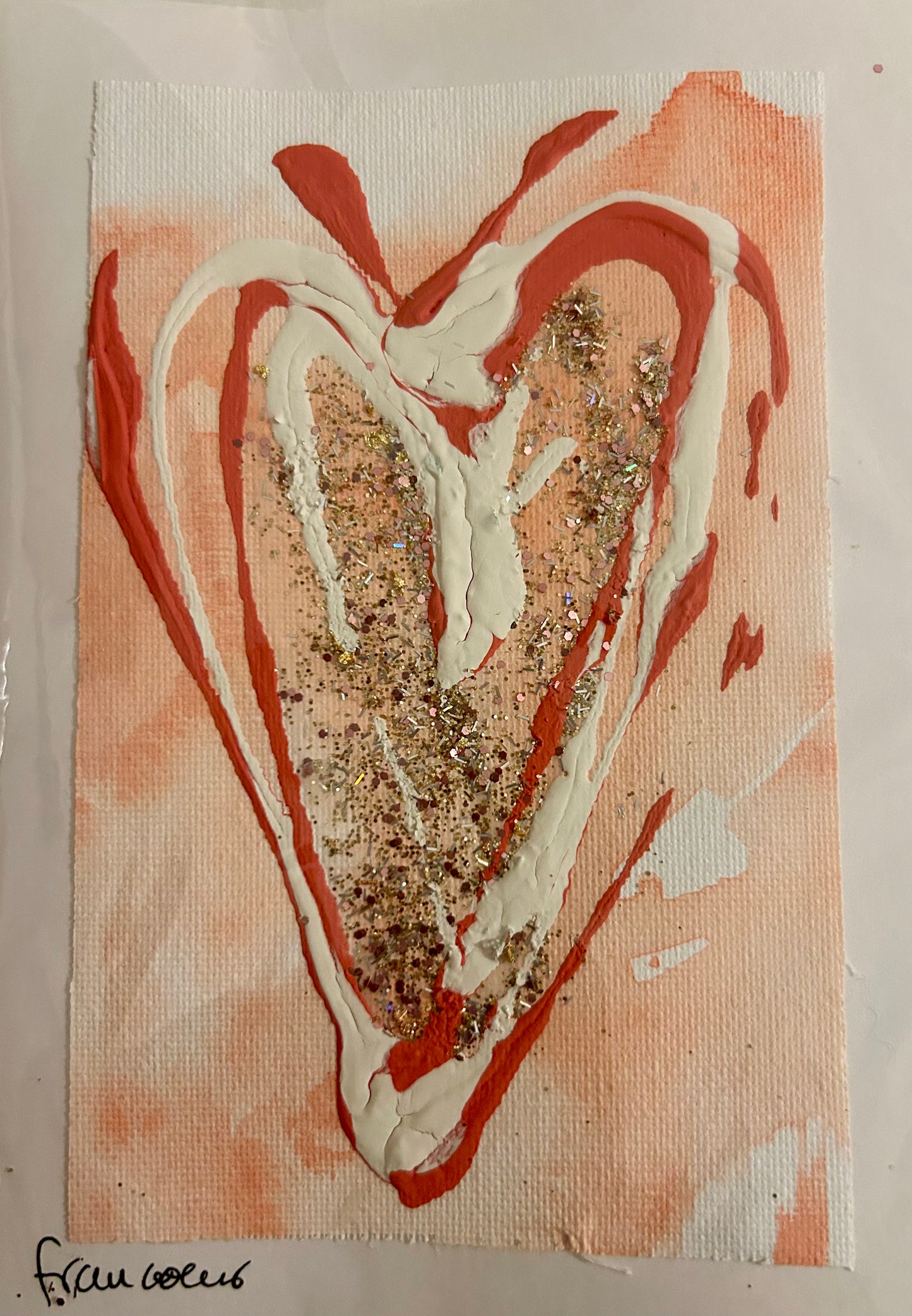 Cartes de vœux rose doux