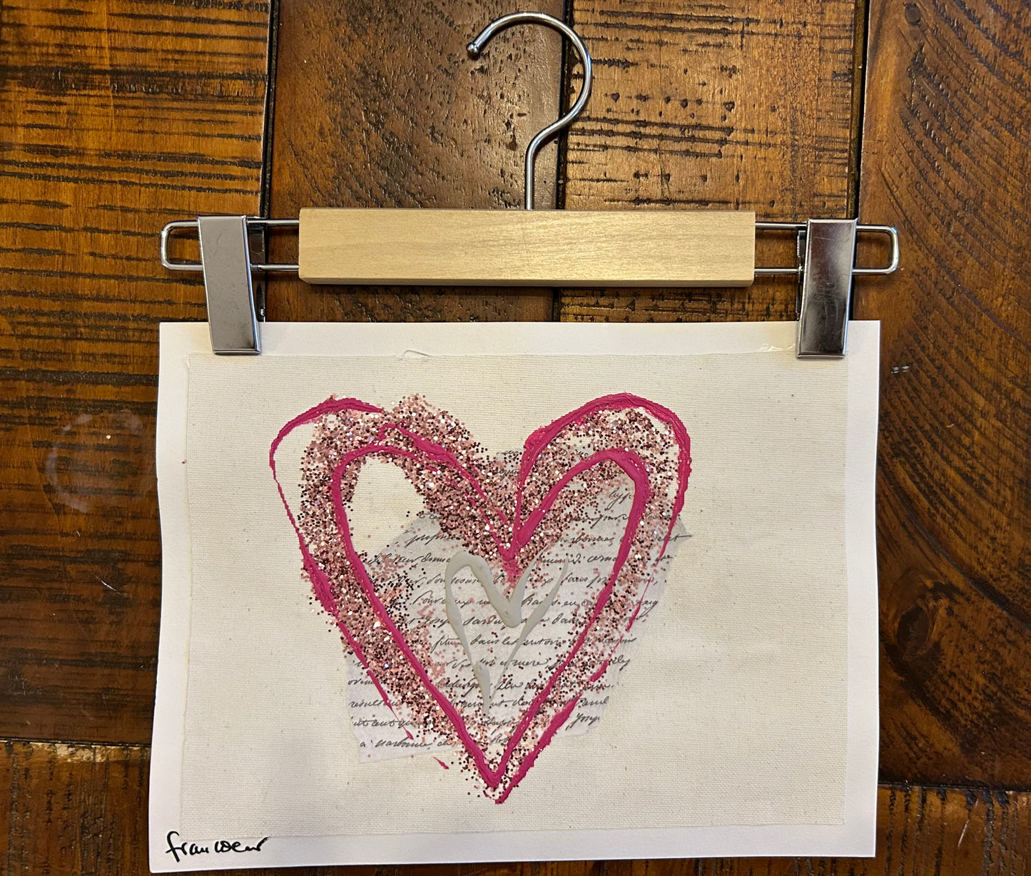 Affiche cœur lettre d’amour