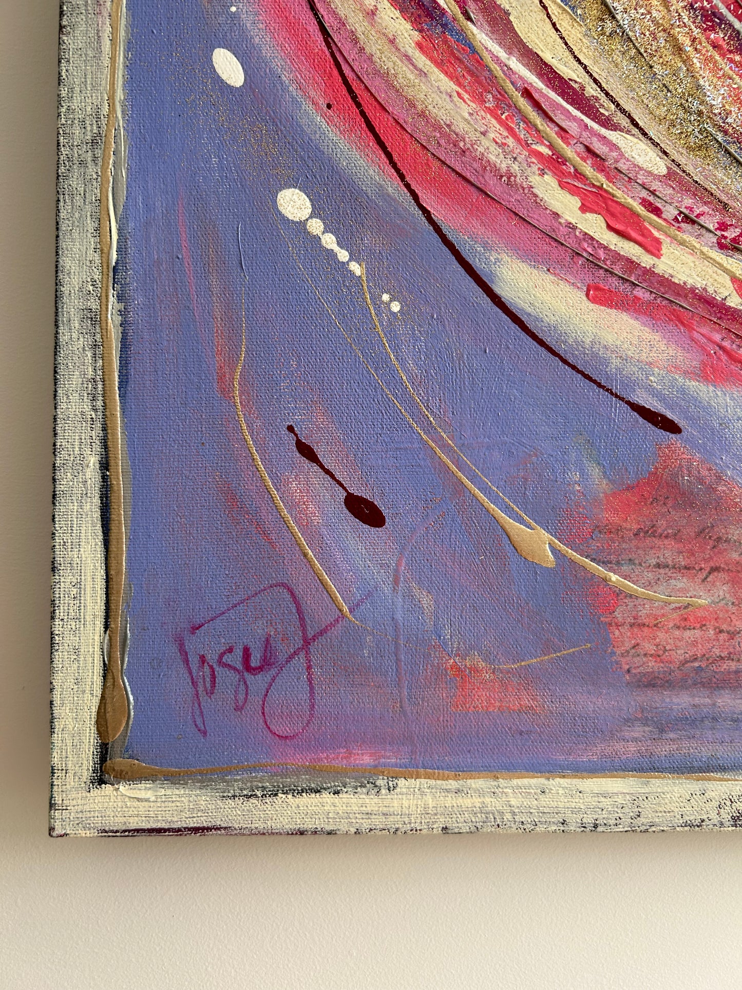 Tableau cœur lavande