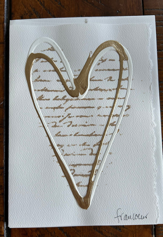 Cartes de vœux cœur: Lettre d’amour