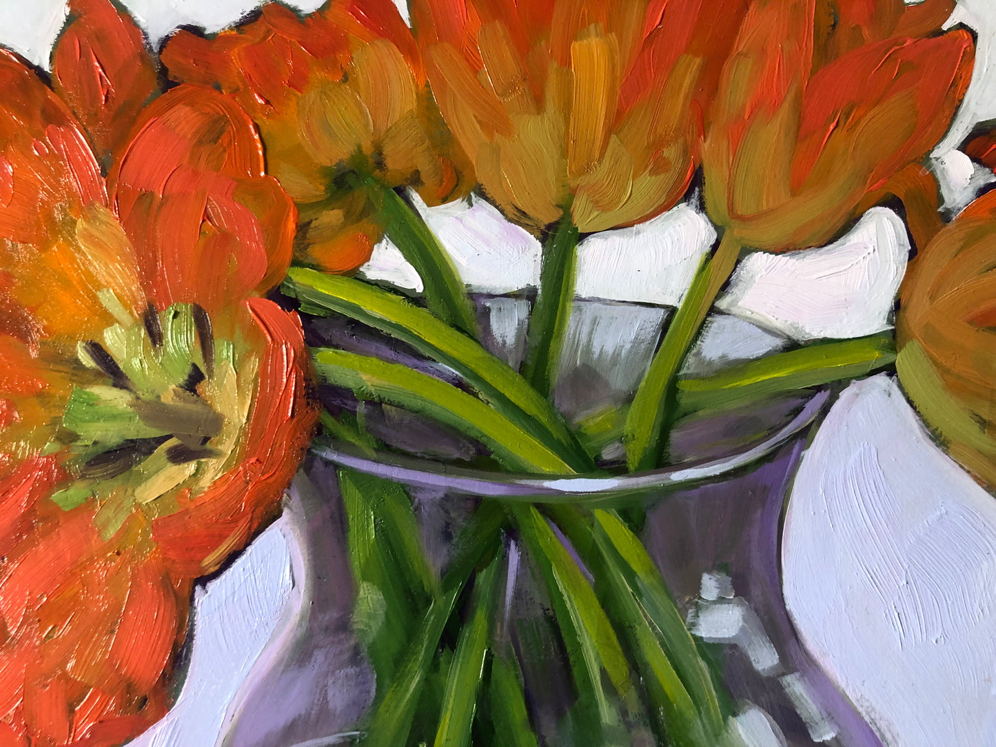 Les Tulipes orangées de Josée - SOLD