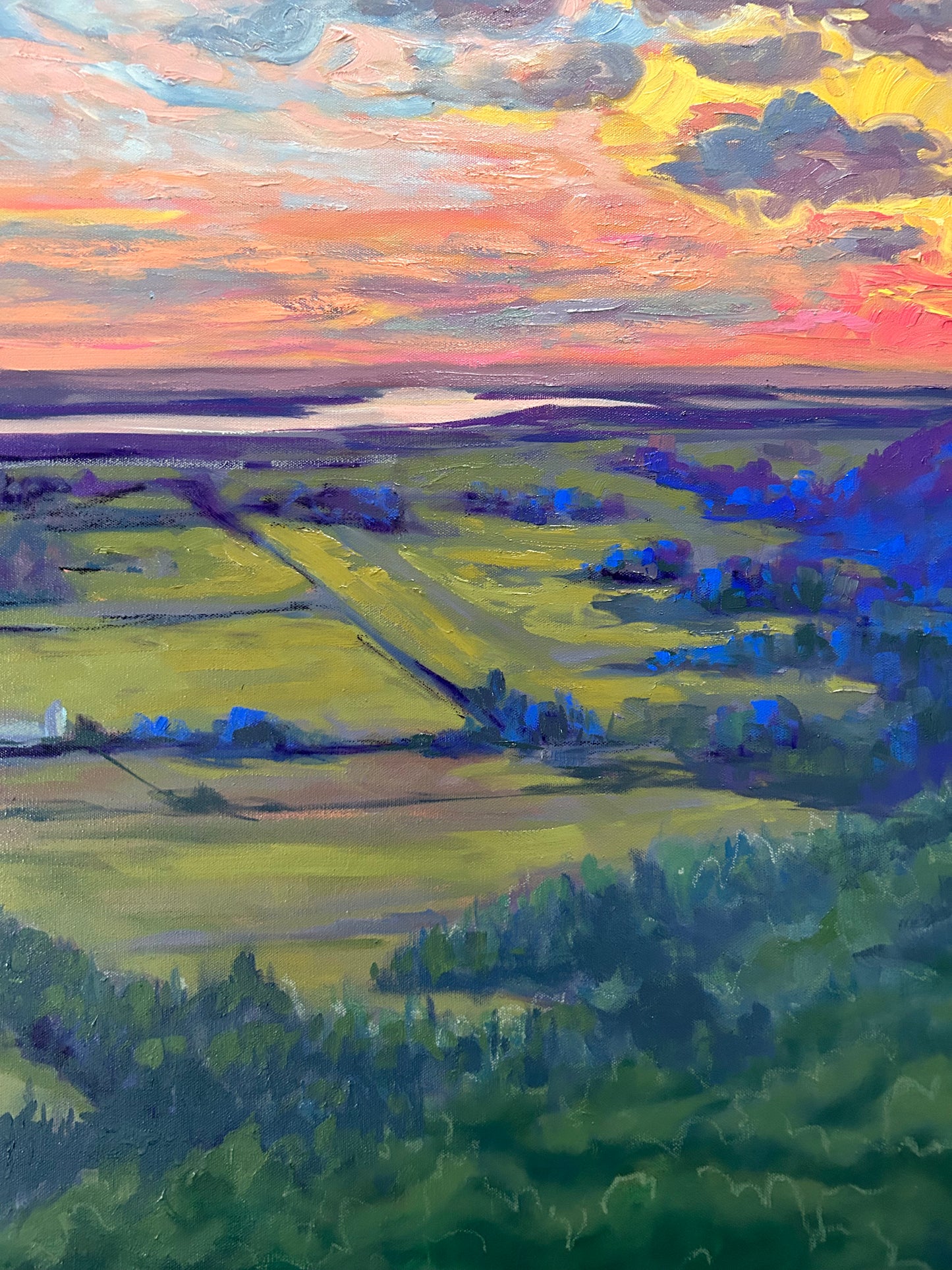 Coucher de soleil sur la rivière des Outaouais, Parc de la Gatineau »