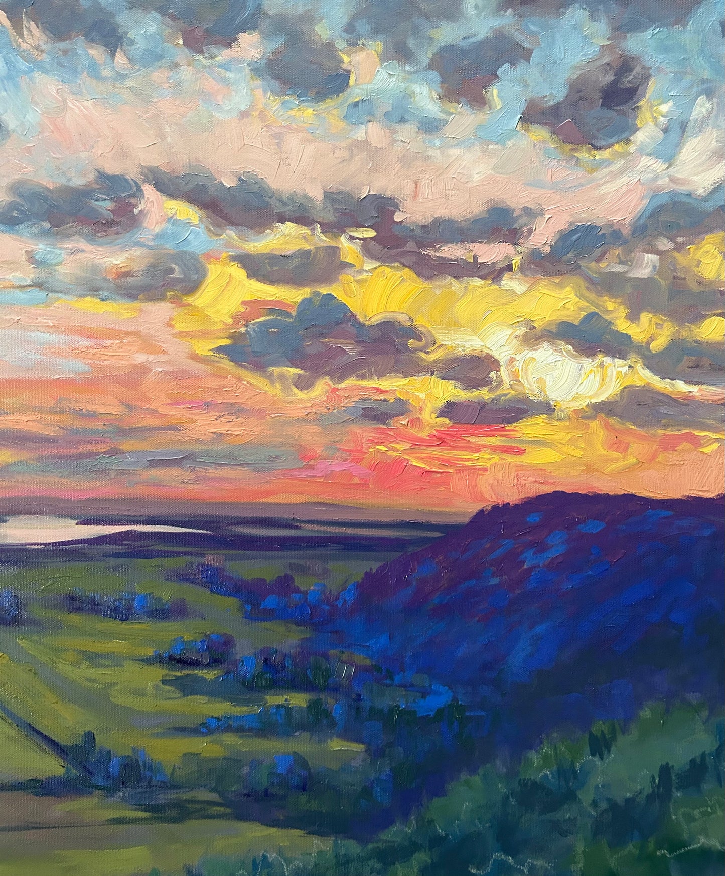 Coucher de soleil sur la rivière des Outaouais, Parc de la Gatineau »