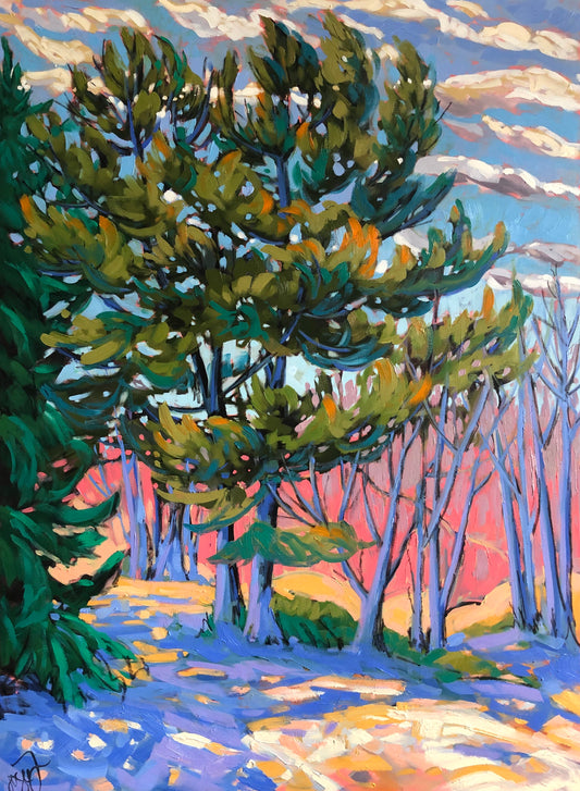 Randonnée printanière (vendu) - Spring hike in the Gatineau Park (SOLD)